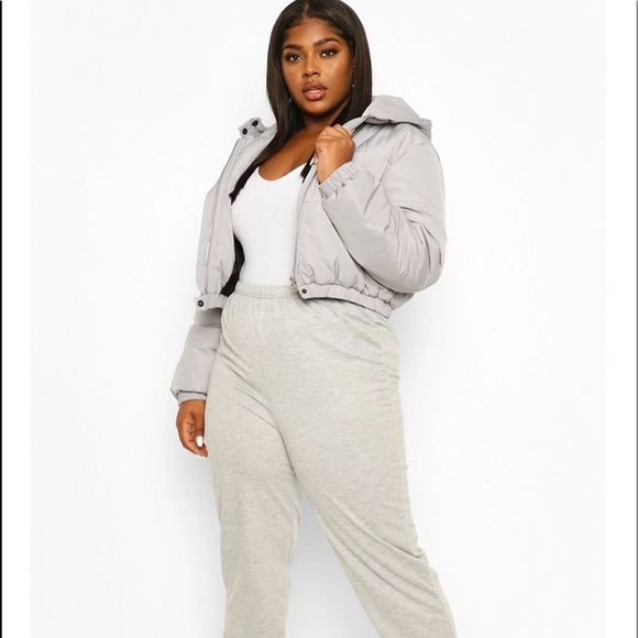 NWT CROPPED HOODED PUFFER. Size 18. - Picture 1 of 4